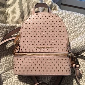 Michael Kors mini star leather backpack